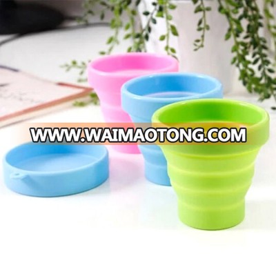 2019 Silicone Foldable reusable coffee Water Cup