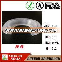 Taiwan customized small regulators/pump/Valve medical industry use silicone rubber diaphragm.